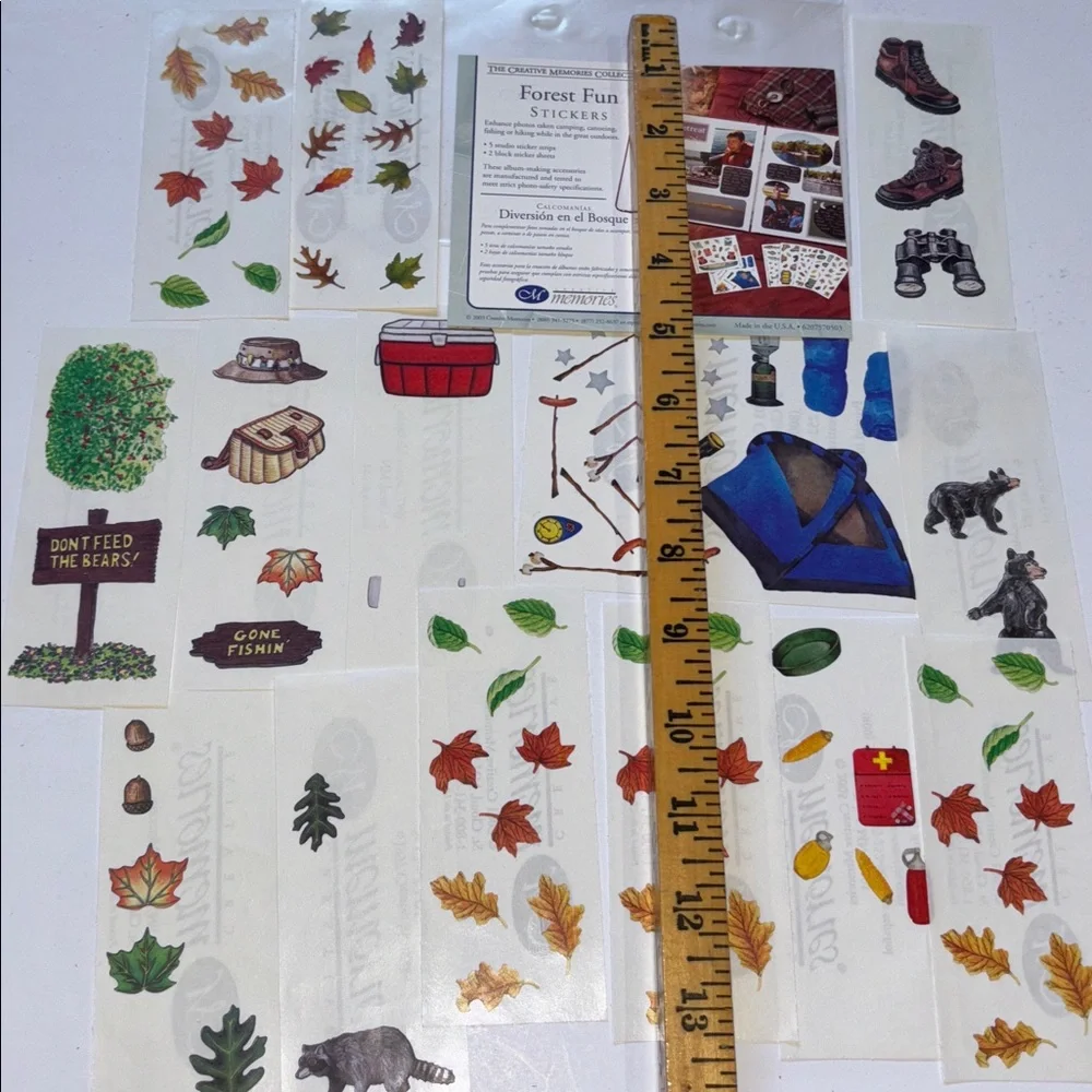 Junk Journal Supplies Creative Memories Forest Stickers Outdoor Camping Stickers